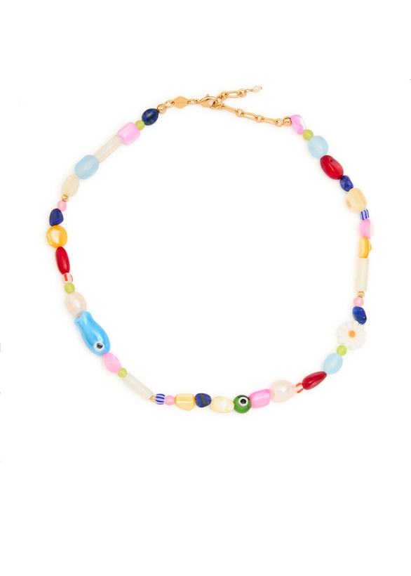 Photo: Anni LU Happy Beaded 18kt Gold-plated Necklace - Multicoloured - One Size