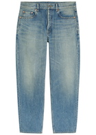 Saint Laurent Tapered-leg Denim Jeans Indigo