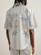 Versace - Barocco Sea Camp-Collar Printed Cotton-Poplin Shirt - White