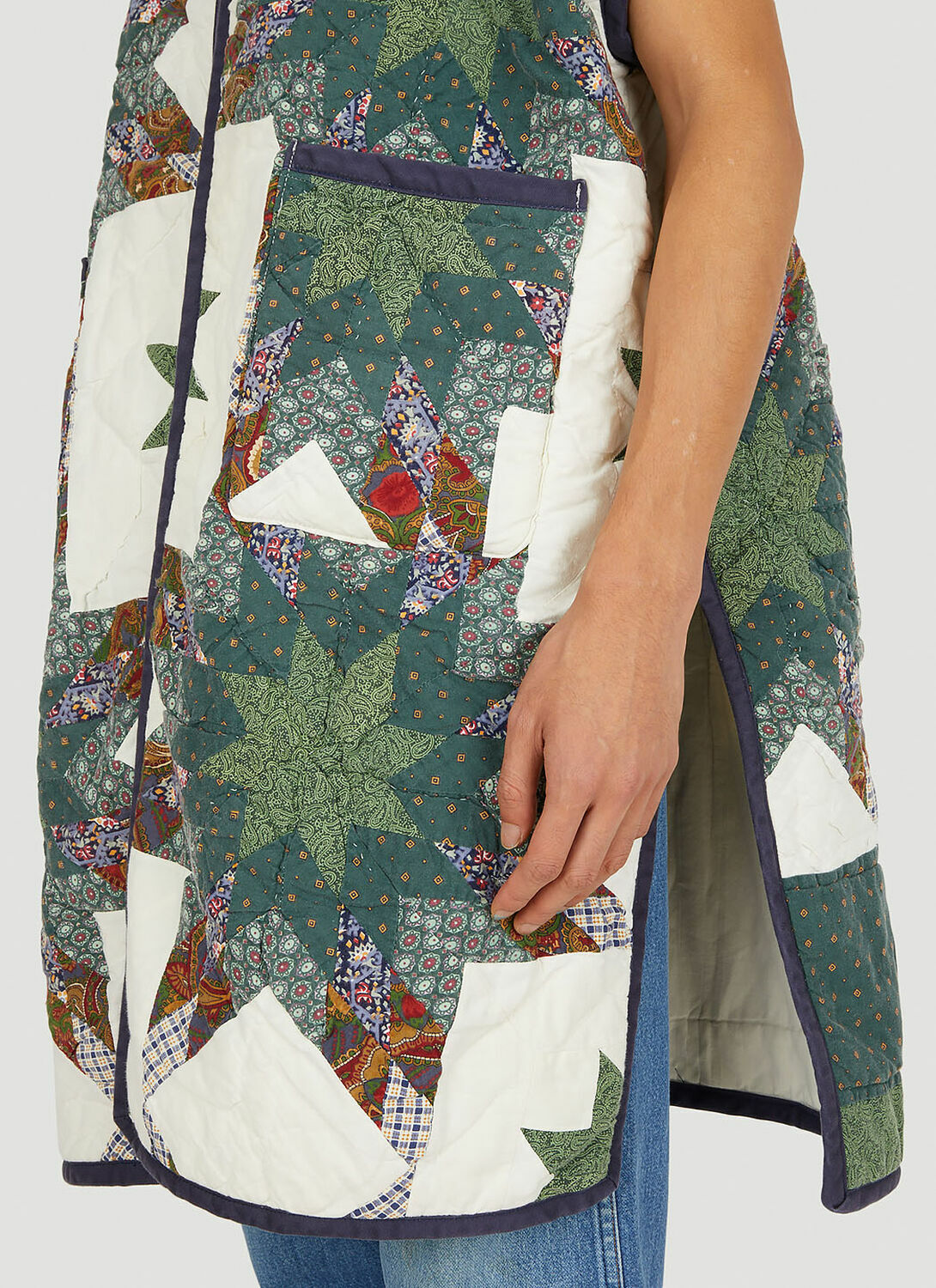 Bonum Long Quilted Sleeveless Coat