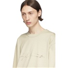 Y-3 Off-White Distressed Signature Sweatshirt