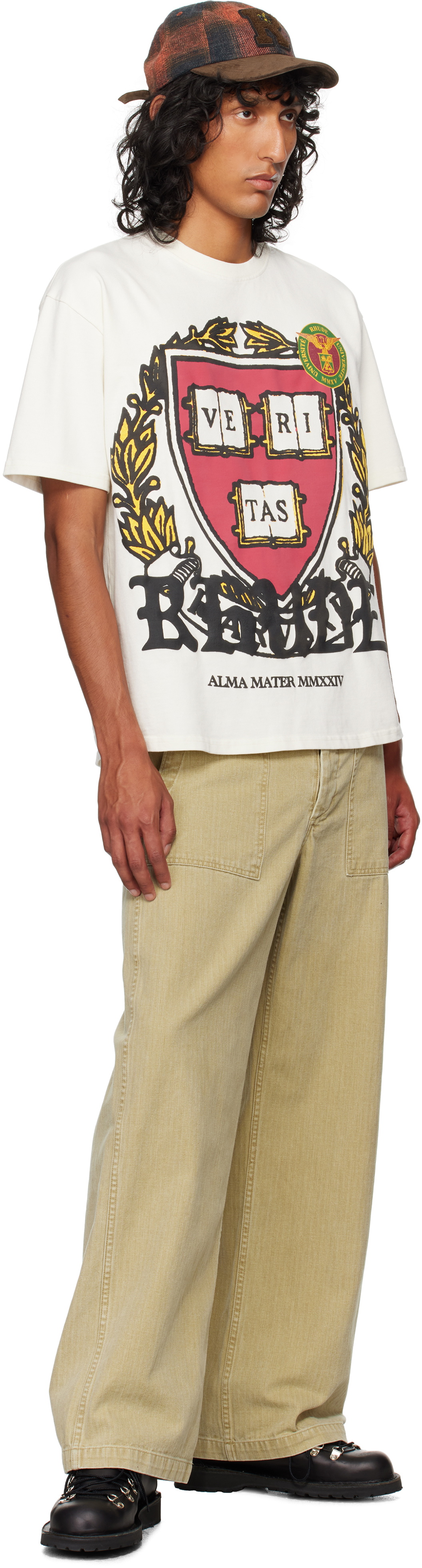 Rhude White Runway Plaque T-shirt Rhude