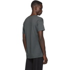 Frenckenberger Grey Cashmere V-Neck T-Shirt