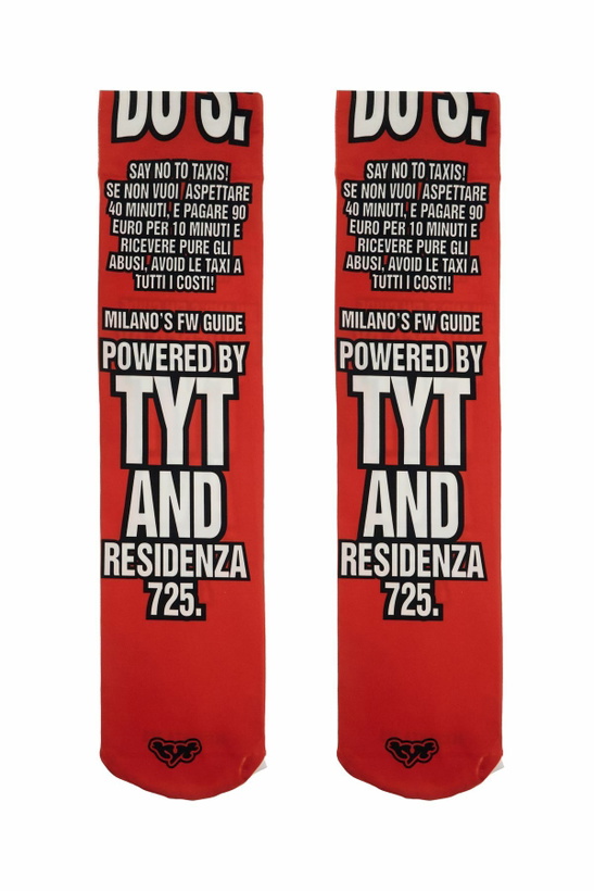 Photo: TYT printed socks tyt x res Red