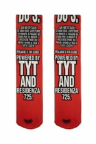 TYT printed socks tyt x res Red
