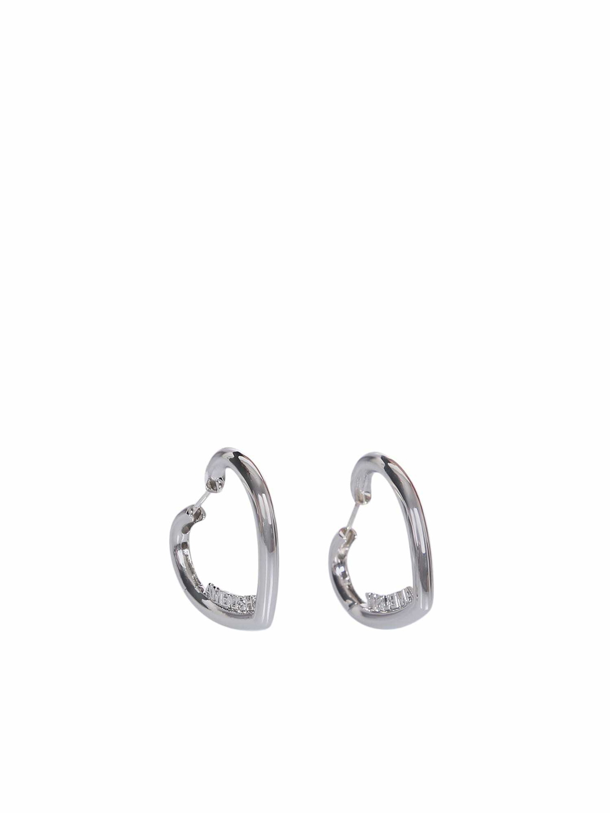 AMBUSH Silver & Gold Small Heart Padlock Earrings Ambush