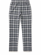 ZEGNA x The Elder Statesman - Straight-Leg Checked Wool and Oasi Cashmere-Blend Trousers - Blue