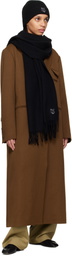 Maison Kitsuné Black Bold Fox Head Scarf