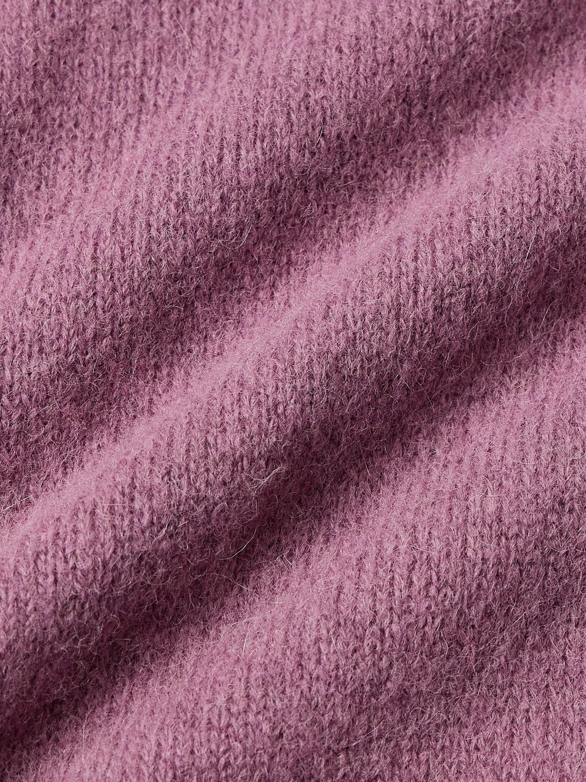 Corridor - Baby Alpaca-Blend Polo Sweater - Purple