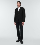 Comme des Garcons Homme Deux - Striped single-breasted wool blazer