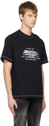 Helmut Lang Black Spray T-Shirt