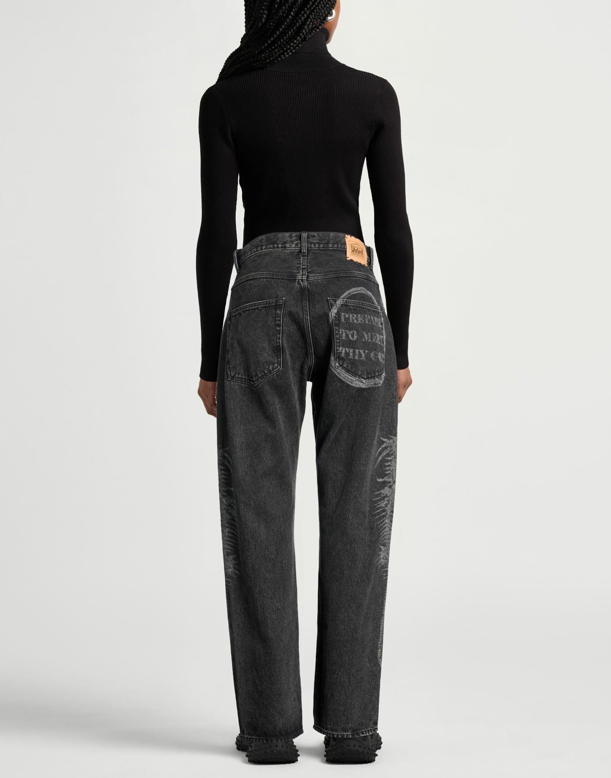 Aries Womens Jeans in Black