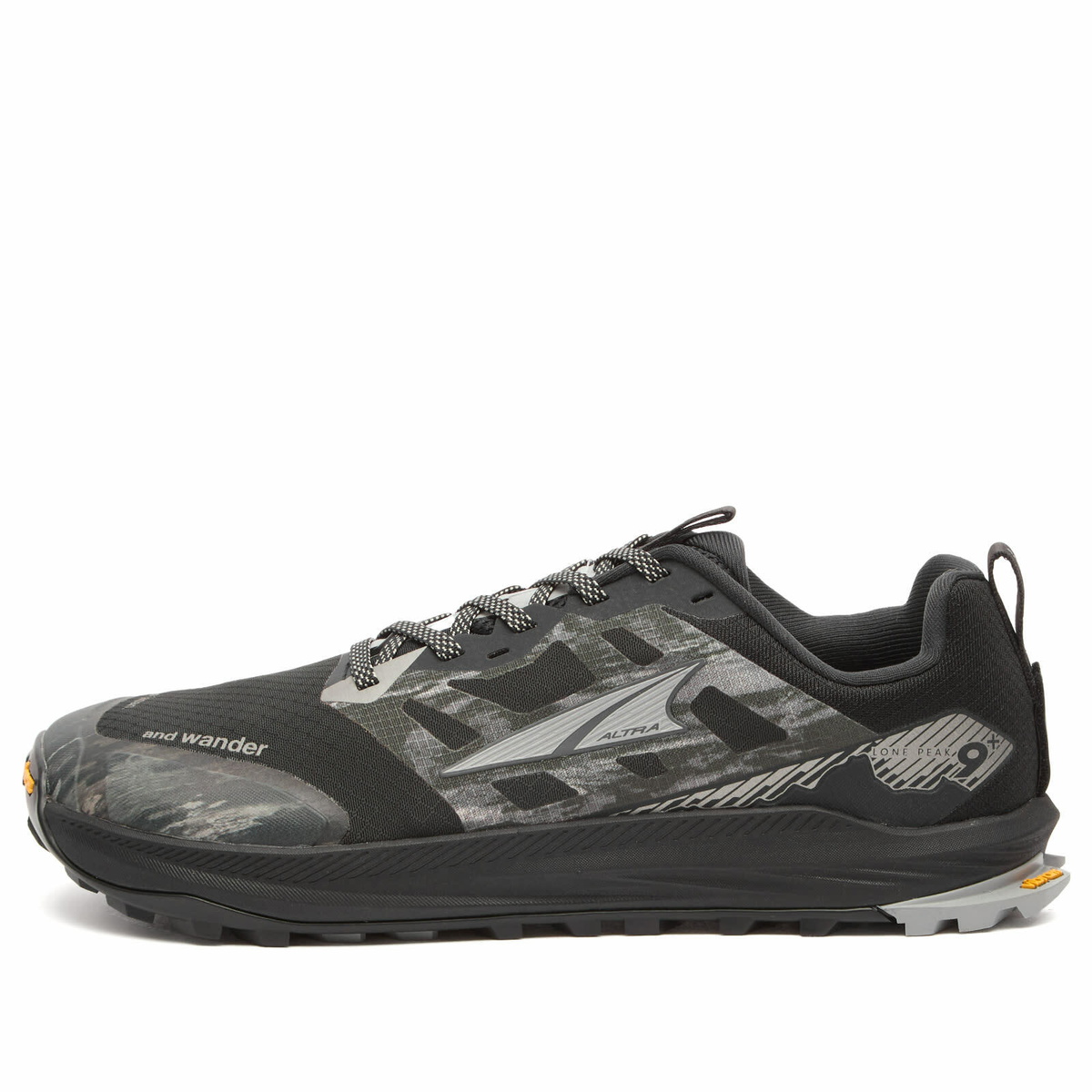and wander Men's x Altra Lone Peak 9+ Sneakers in Dark Green