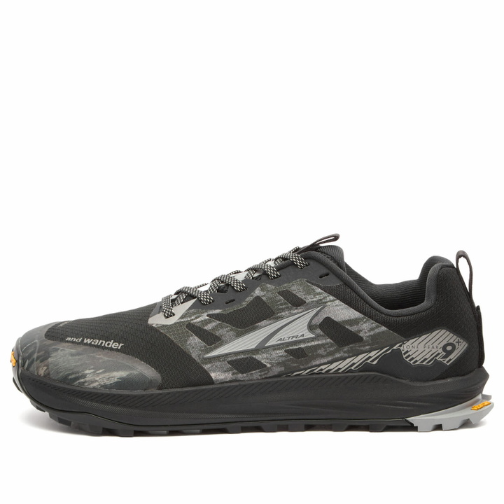 Photo: and wander Men's x Altra Lone Peak 9+ Sneakers in Dark Green