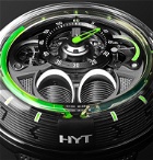 HYT - H1.0 Hand-Wound 48.8mm Stainless Steel and Rubber Watch, Ref. No. H02023 - Black