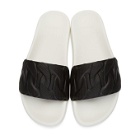 Versace Black and White Chain Pool Slides