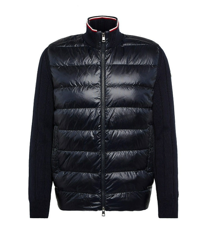 Photo: Moncler Down-paneled cotton jacket