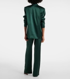 The Sei Silk satin blazer