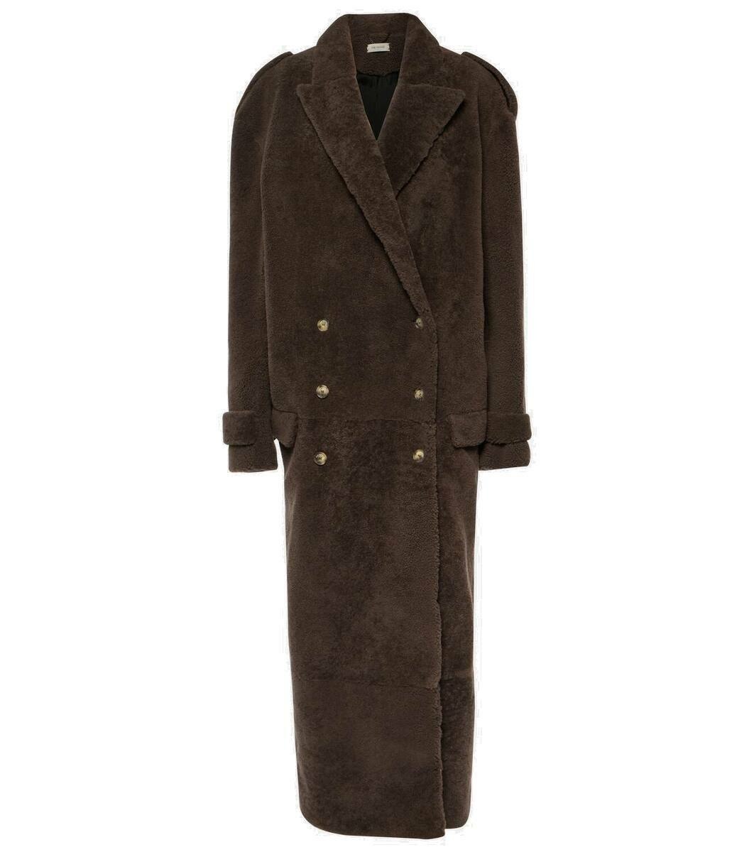 Photo: The Mannei Rutul oversized faux fur-trimmed coat