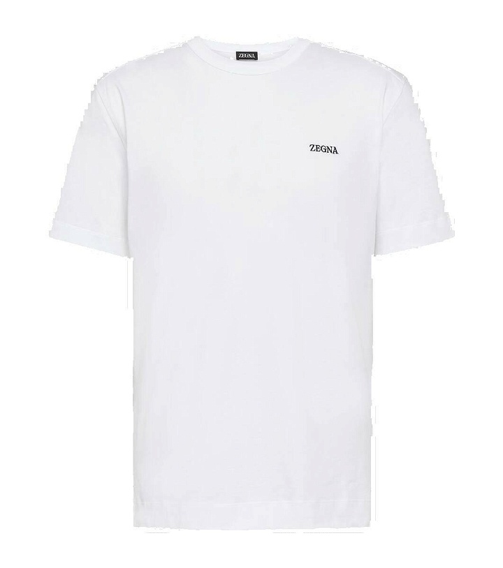 Photo: Zegna Logo cotton jersey T-shirt