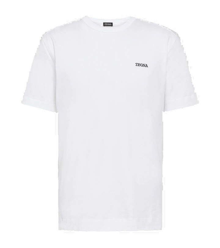 Photo: Zegna Logo cotton jersey T-shirt