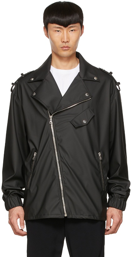 Photo: Balmain Black Faux -Leather Jacket