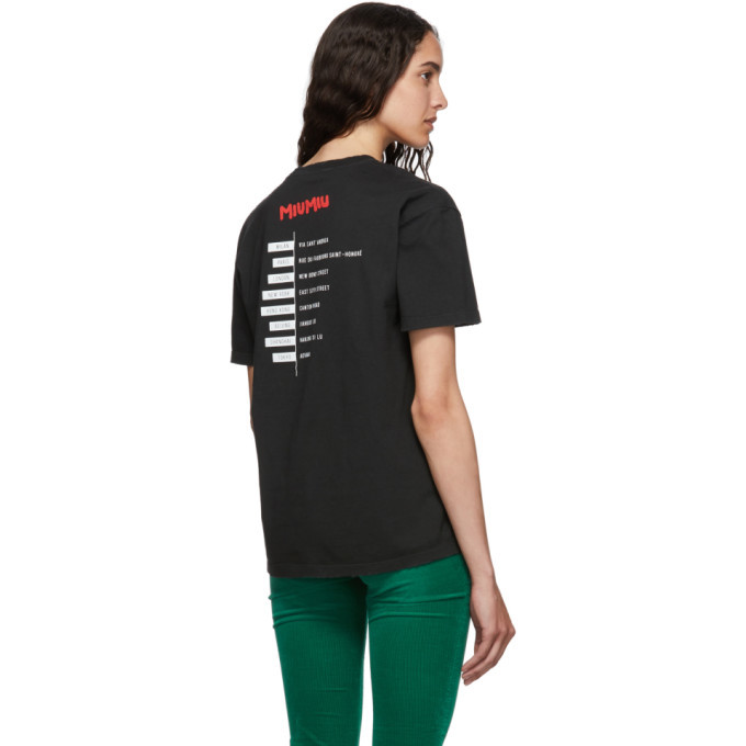 Miu Miu Black Miu Miu Forever T-Shirt