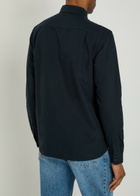 Fred Perry Oxford Logo-embroidered Cotton Shirt Navy