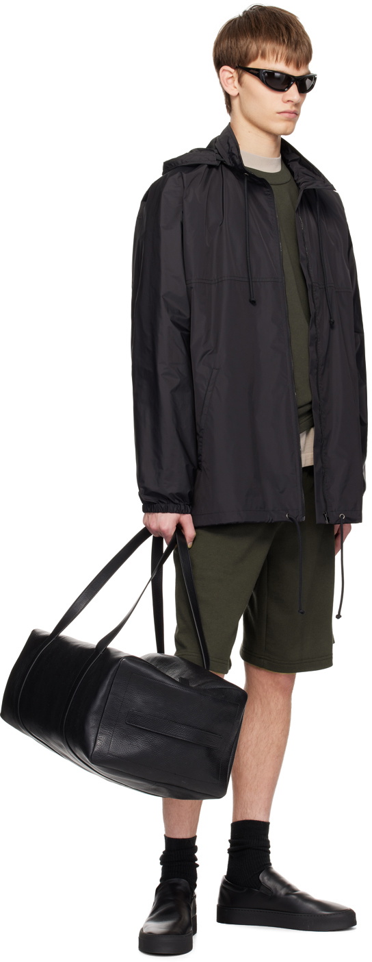 THE ROW jett jacket ブラック The Row Jett Jacket in Nylon | REVERSIBLE