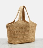 Saint Laurent Icare Medium raffia tote bag