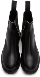 Alexander McQueen Black Leather Chelsea Boots