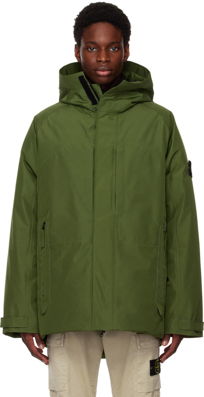 Photo: Stone Island Green Hooded Down Jacket