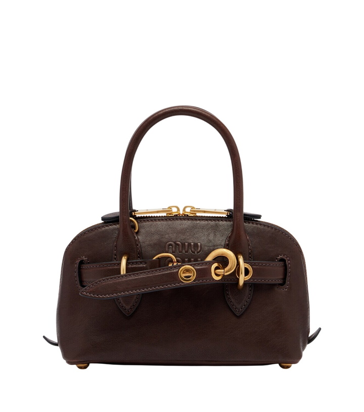Photo: Miu Miu Aventure Mini leather top-handle bag