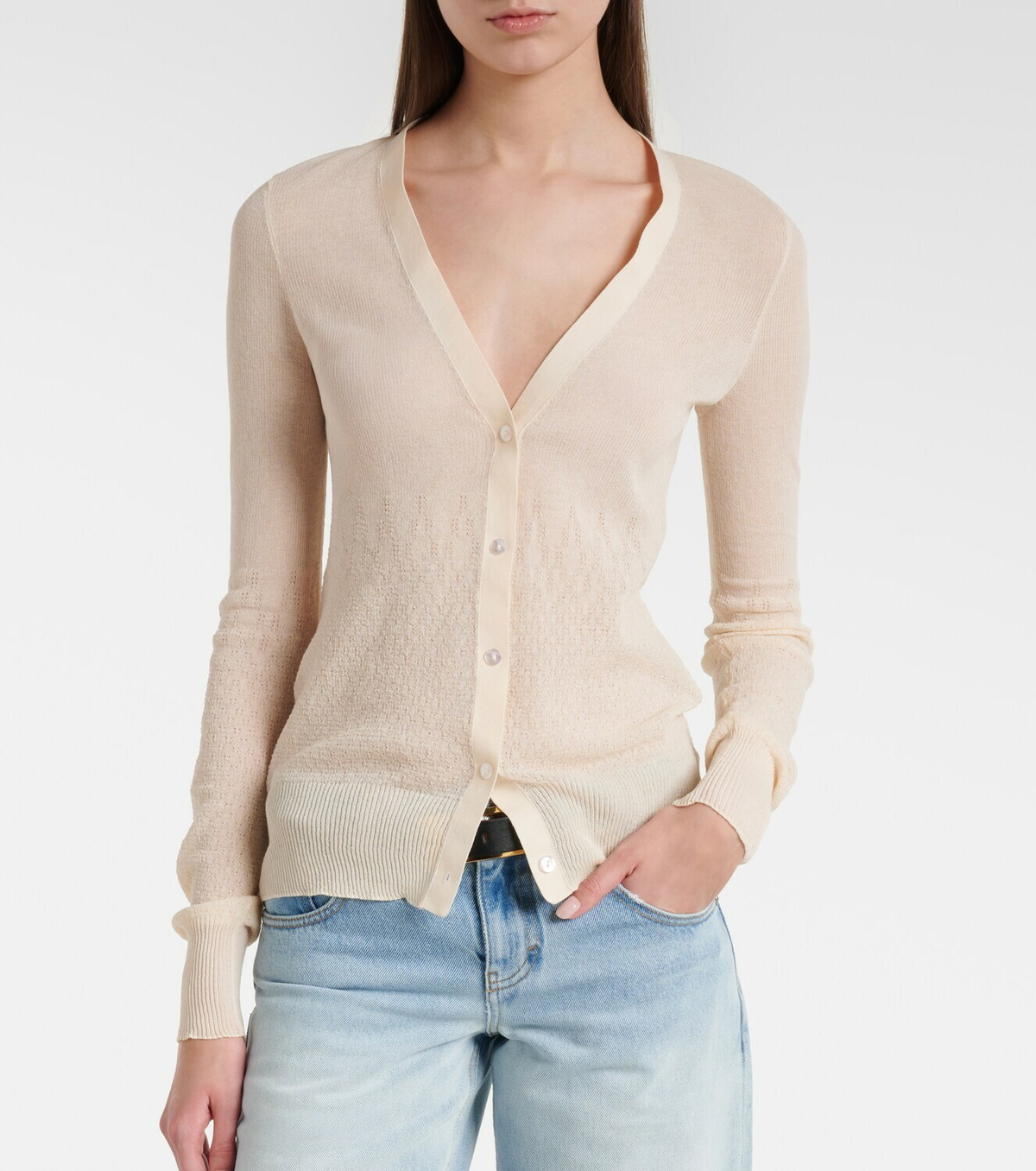 Victoria Beckham Cotton-blend cardigan