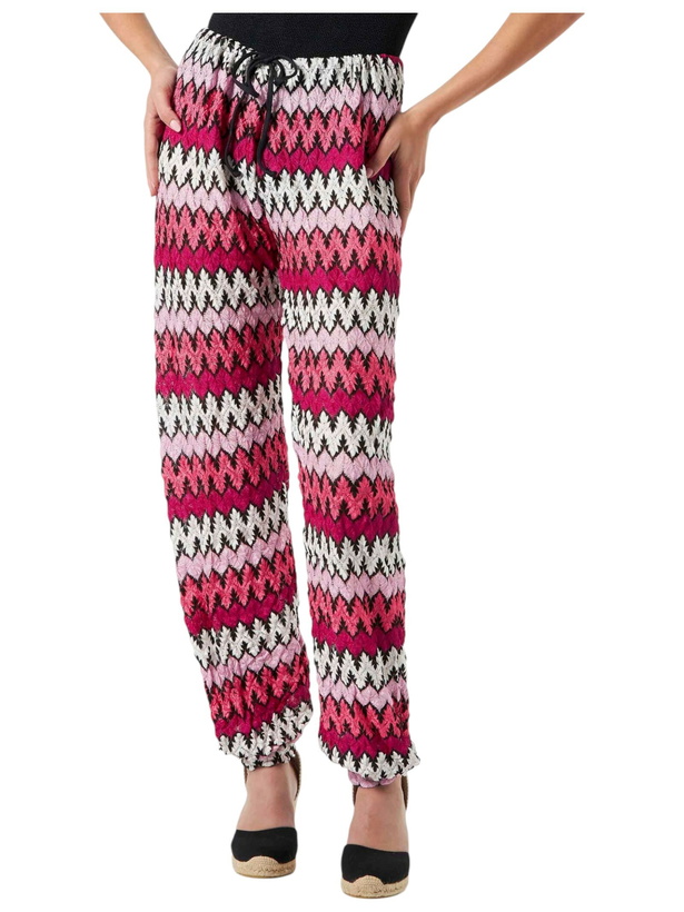 Photo: MC2 Saint Barth Chevron Knitted Jogger Pants