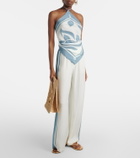 SIR Lilou silk wide-leg pants