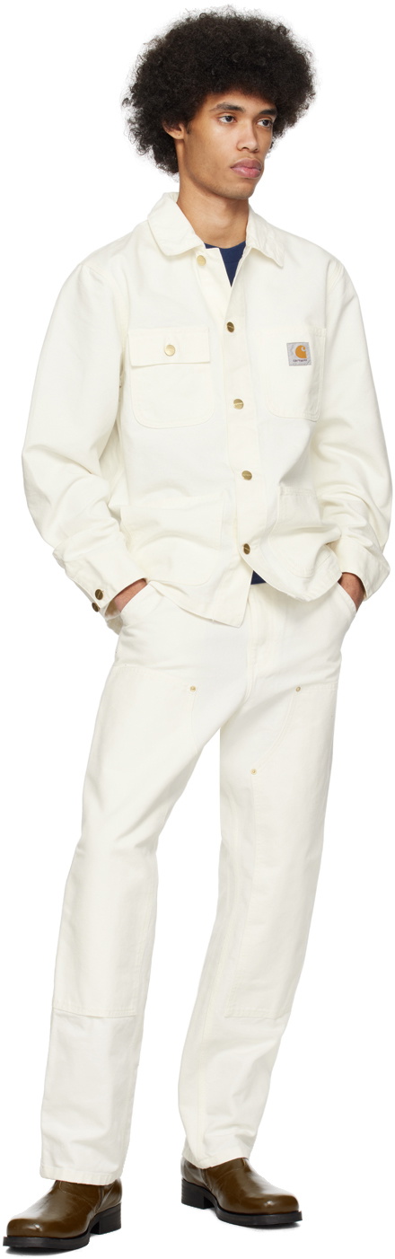 Carhartt Work In Progress White Double Knee Trousers