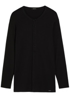 Tom Ford Henley Stretch-cotton top Black