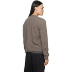 Maison Margiela Gray Fused Knit Wool Crewneck Sweater