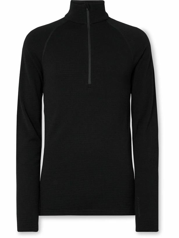 Photo: Houdini - Desoli Solid Merino™ Half-Zip Ski Base Layer - Black
