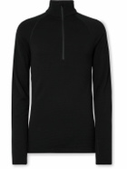Houdini - Desoli Solid Merino™ Half-Zip Ski Base Layer - Black