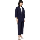 Blue Blue Japan Indigo Linen One-Tuck Trousers