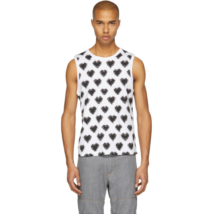 Facetasm White and Black Heart T-Shirt 