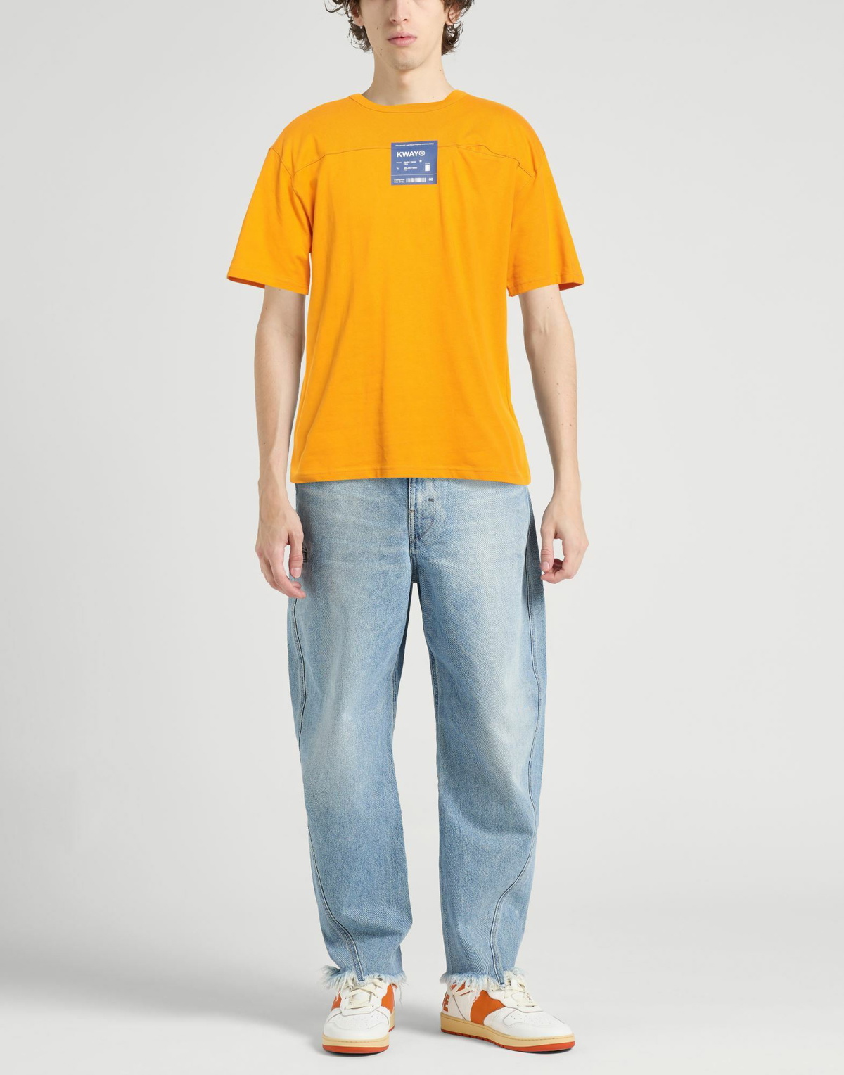 K-way Mens T-shirt in Orange