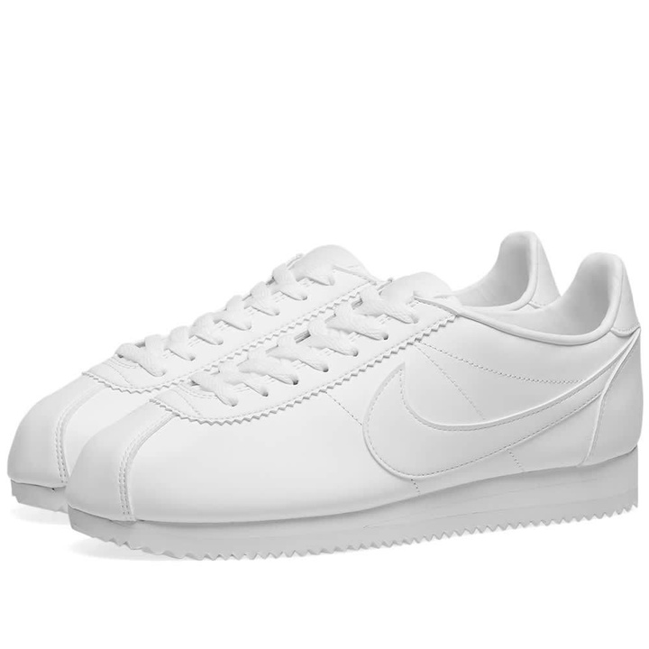 Photo: Women's Nike Classic Cortez Leather hite & hite