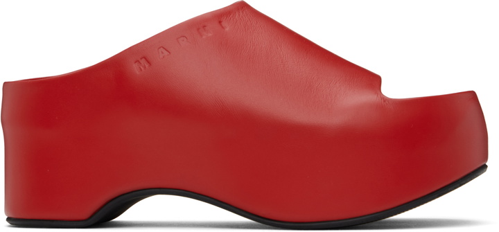 Photo: Marni Red Platform Heeled Sandals