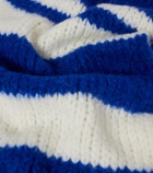 JW Anderson Striped alpaca-blend scarf