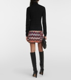 Missoni Zig-zag wool-blend turtleneck sweater