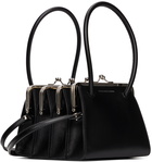 FIDAN NOVRUZOVA Black Four Clasp Boa Bag