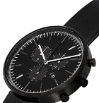 Uniform Wares - M42 Chronograph PreciDrive Stainless Steel And Rubber Watch - Black